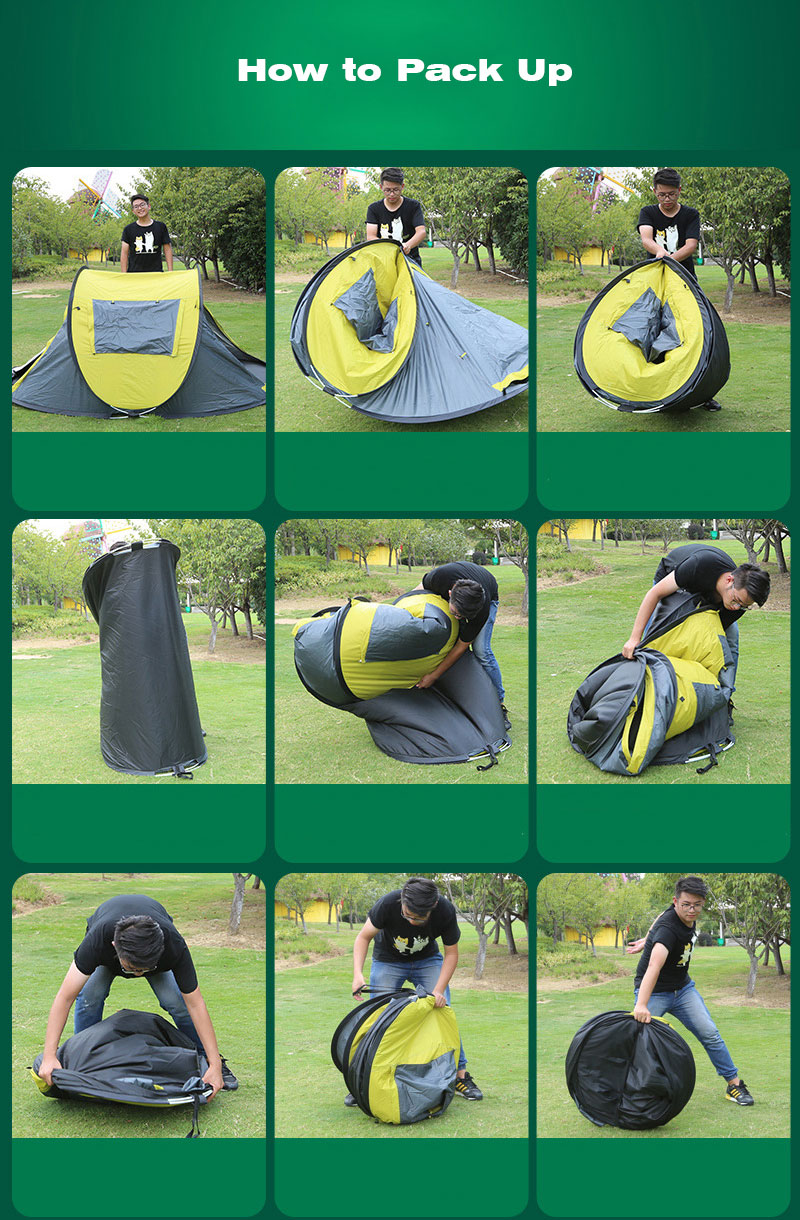 Cheap Goat Tents Camping Pop up Tent Waterproof  Fits 2 3 Persons Carry Bag Included Tents 